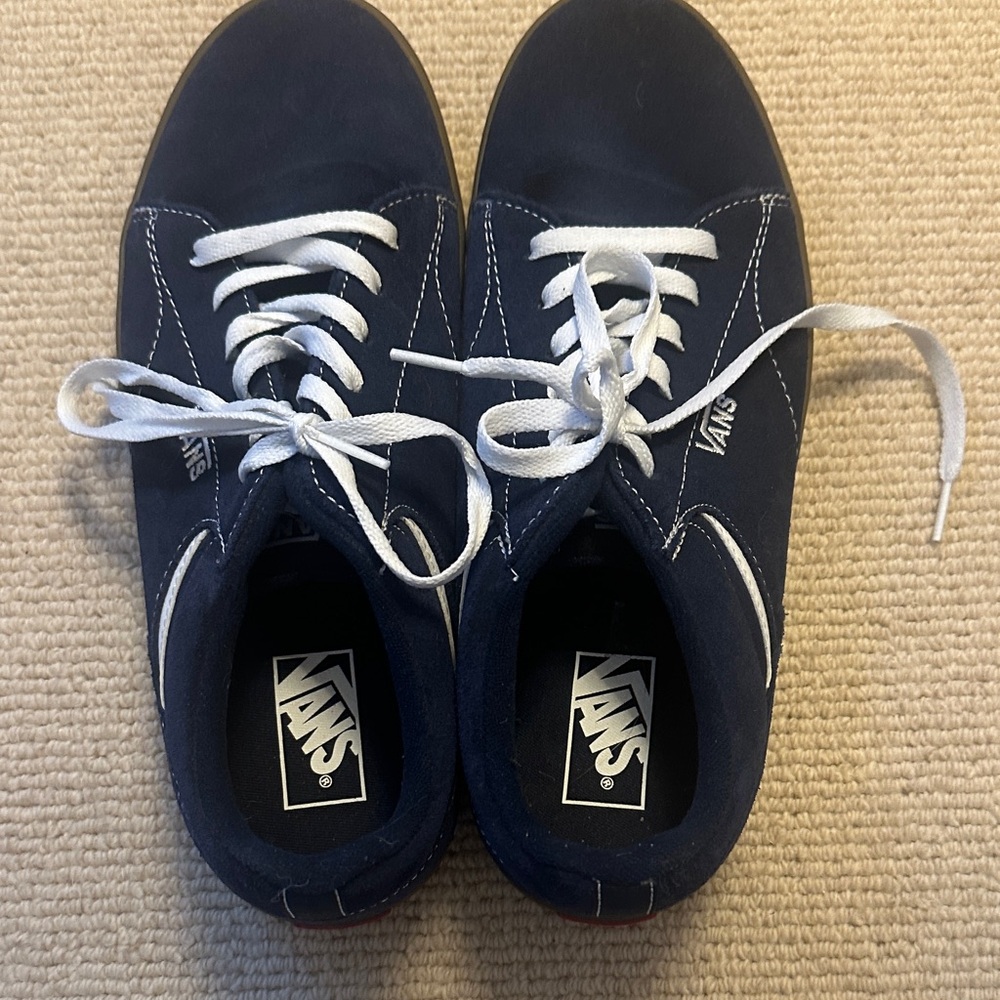 Vans Dark Blue Sneakers with White Accents